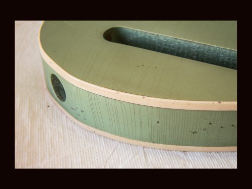 T-Style Body / Swamp Ash / 4 lbs. 5 oz. / Nitrocellulose 'Avocado Mist' / Double Bound - Light Relic (#GIN-3536) - Image 7