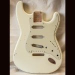 S-Style Body / Alder / 4 lbs. 1 oz. / Nitrocellulose 'Olympic White' / Med. Relic (#GIN-3562)