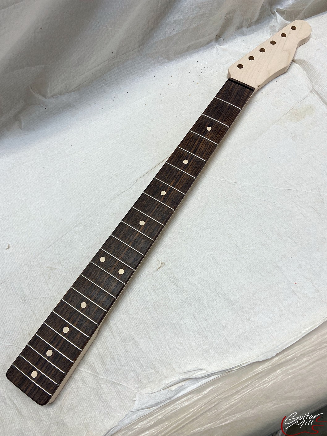 T-Style Replacement Neck / 2 pc. Maple & Indian Rosewood / Classic C (#GIN-3562) - Image 2