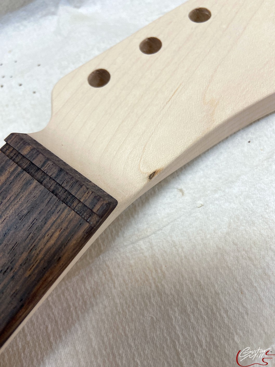 T-Style Replacement Neck / 2 pc. Maple & Indian Rosewood / Classic C (#GIN-3562) - Image 5