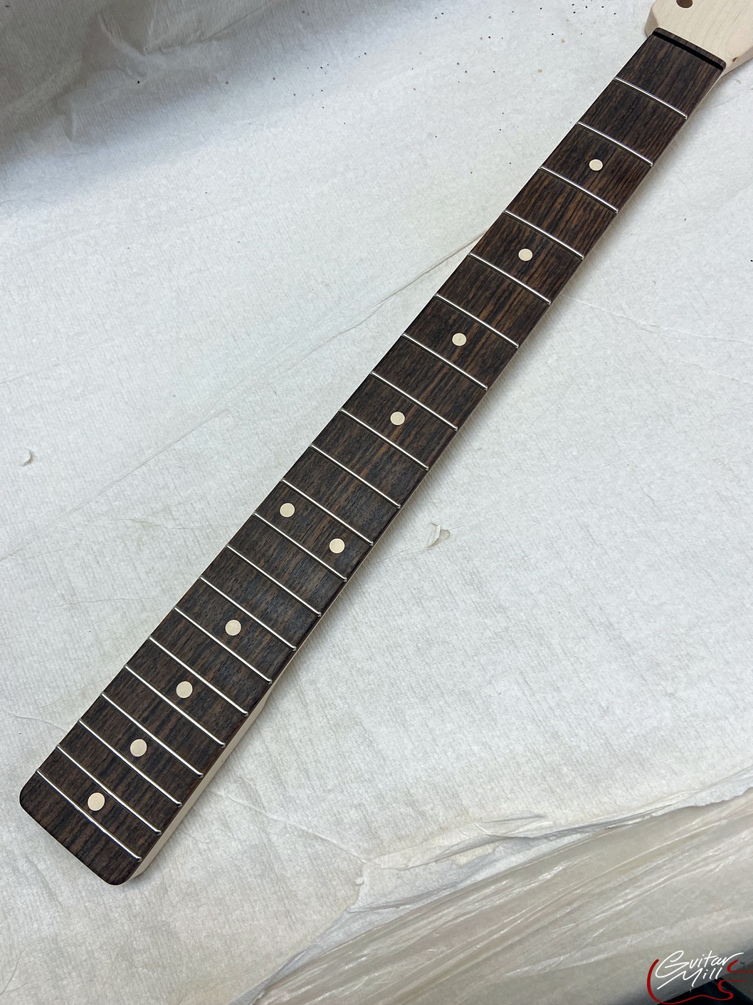 T-Style Replacement Neck / 2 pc. Maple & Indian Rosewood / Classic C (#GIN-3562) - Image 6
