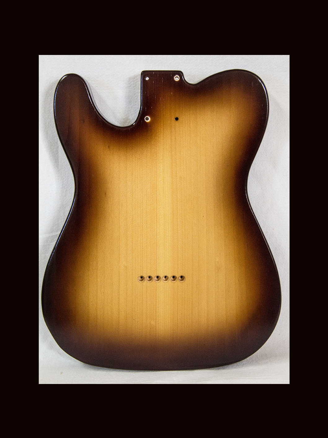 T- Style Body / Pine / 3 lbs. 4 oz. / Nitrocellulose TruGrain™ 'Chocolate Burst' / Closet Clean (#GIN-3578) - Image 4