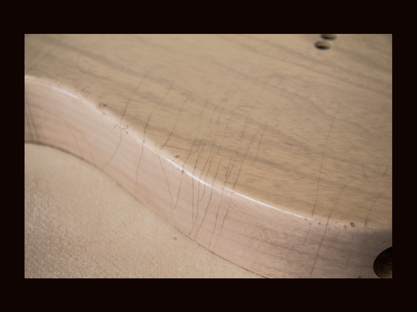 T-Style Body / 1 Piece Ultra Light Swamp Ash / 3 lbs. 14 oz. / Nitrocellulose 'Mary Kaye White Blonde' / Light Relic (#GIN-3602) (S) - Image 6