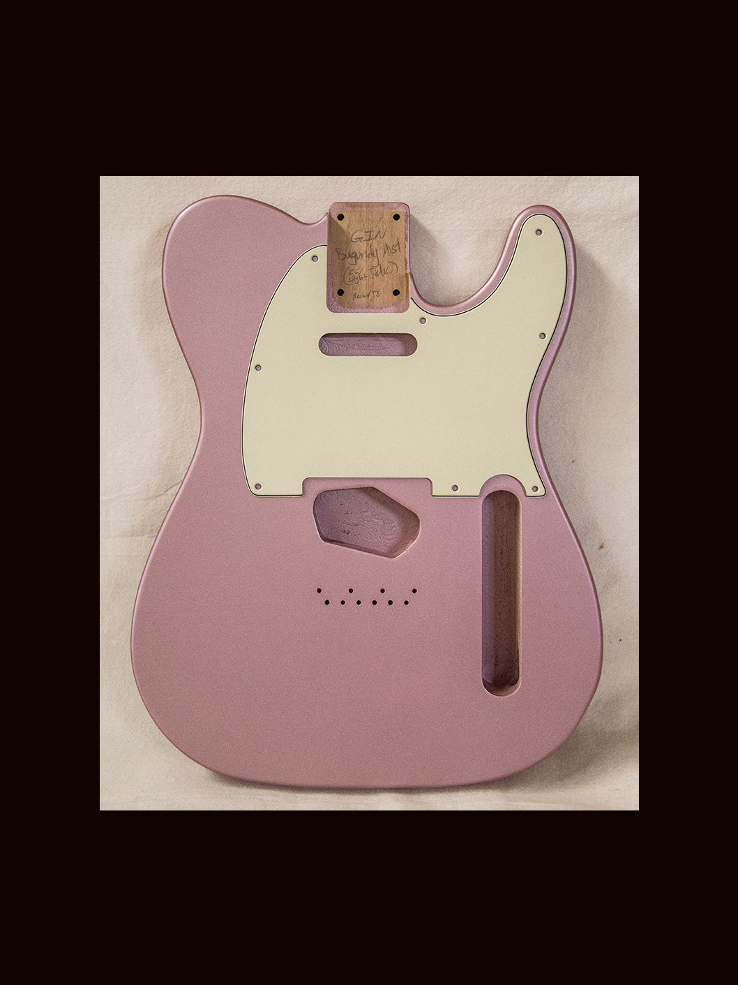 T-Style Body / Alder / 4 lbs. 10 oz. / Nitrocellulose 'Burgundy Mist' / Closet Clean Relic (#GIN-3603) - Image 2