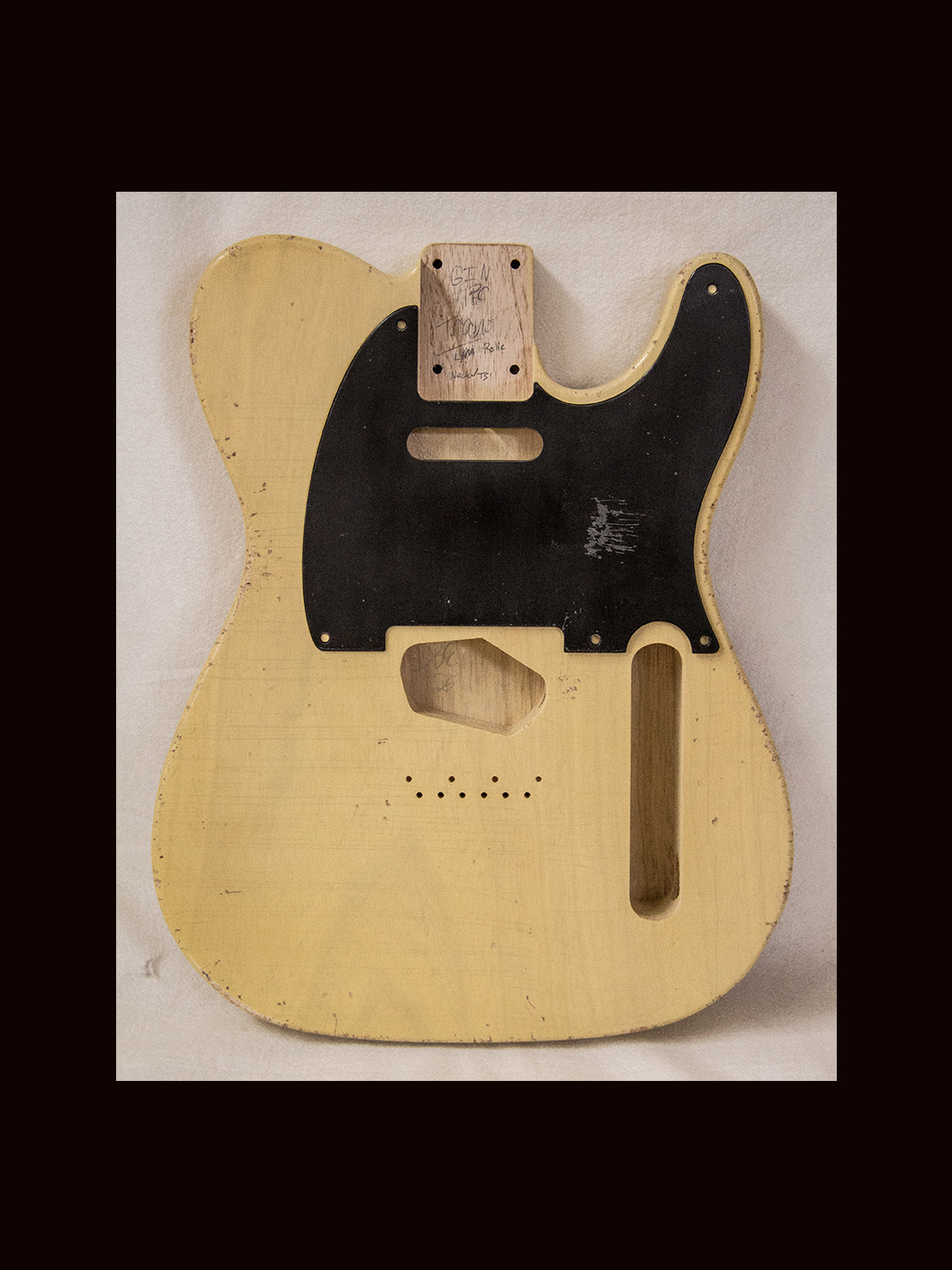 T-Style Body / 1 Piece Swamp Ash / 4 lbs. 2 oz. / Nitrocellulose 'Nocaster Blonde' /Med. Relic (#GIN-3608-F)