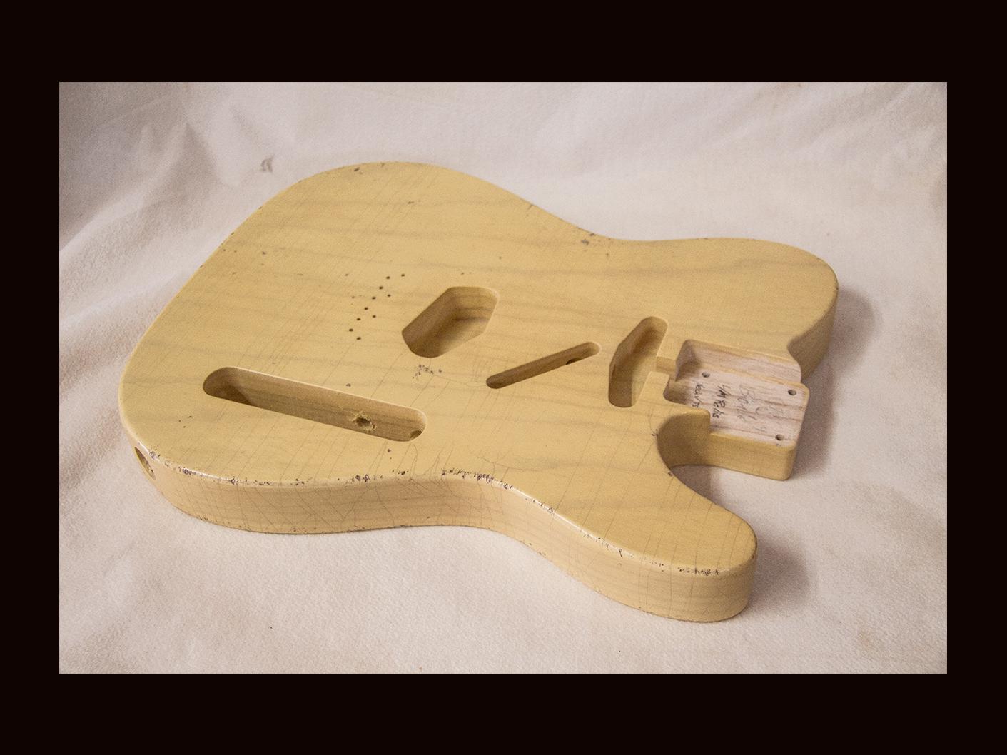 T-Style Body / Swamp Ash / 4 lbs. 3 oz. / Nitrocellulose 'Nocaster Blonde' / Light-Med. Relic (#GIN-3610-F) - Image 3