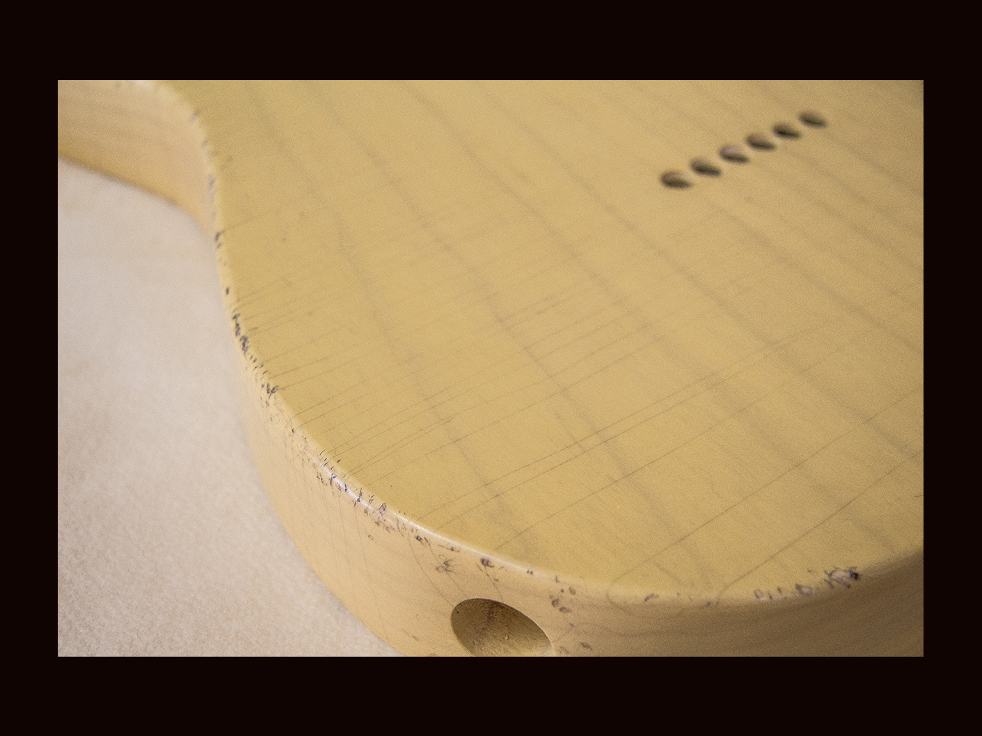 T-Style Body / Swamp Ash / 4 lbs. 3 oz. / Nitrocellulose 'Nocaster Blonde' / Light-Med. Relic (#GIN-3610-F) - Image 7