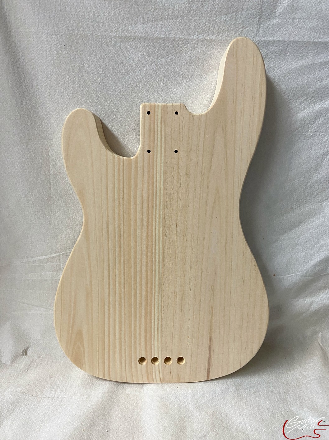 '51 P-Style Bass Body / 2 pc. Ultra Light Pine / Split Pickup / 3 lbs. 10 oz. (#GIN-3618) - Image 2