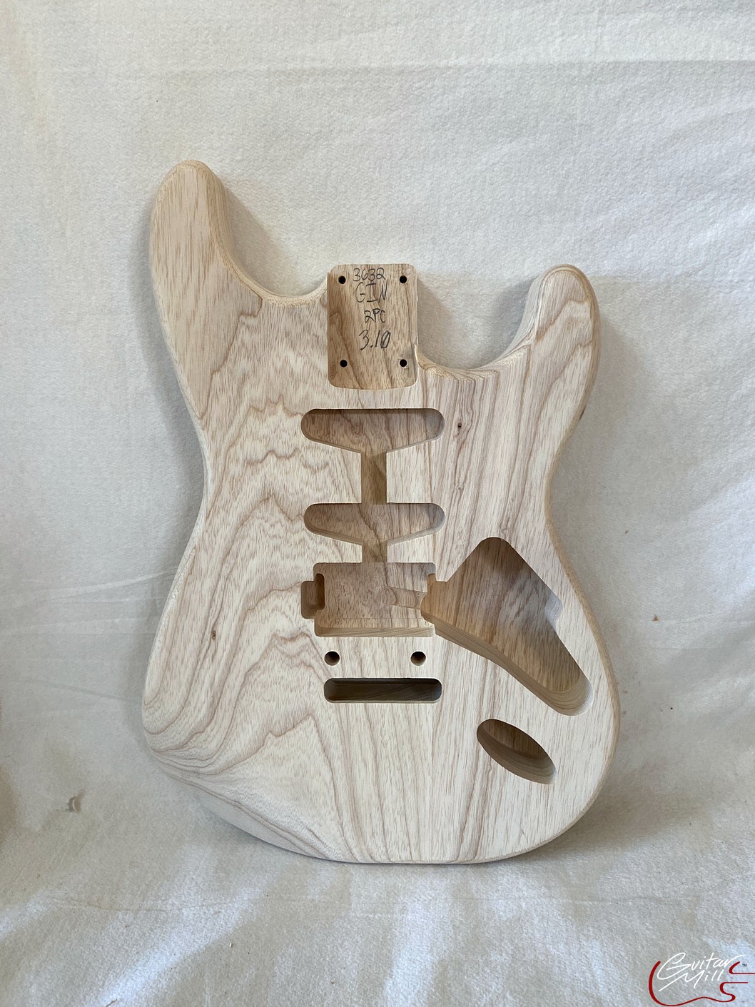 S-Style Body / 2 pc. Ultra Light Swamp Ash / 2 Point Tremolo / HSS / 3 lbs. 10 oz. (#GIN-3632)