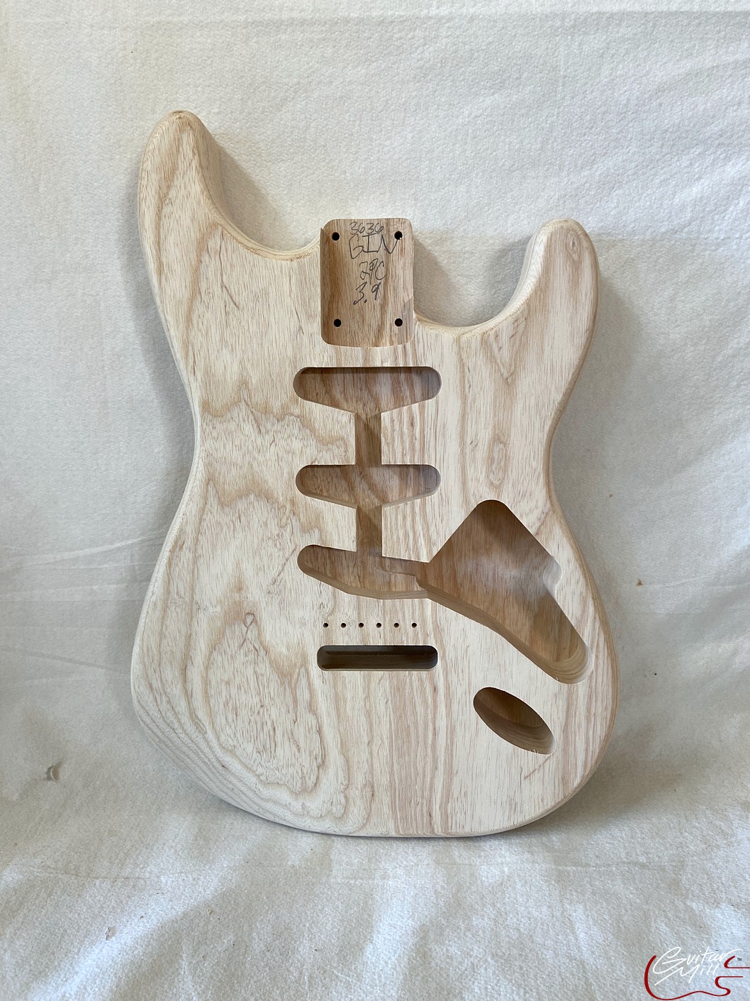 S-Style Body / 2 pc. Ultra Light Swamp Ash / 3 lbs. 9 oz. (#GIN-3636)