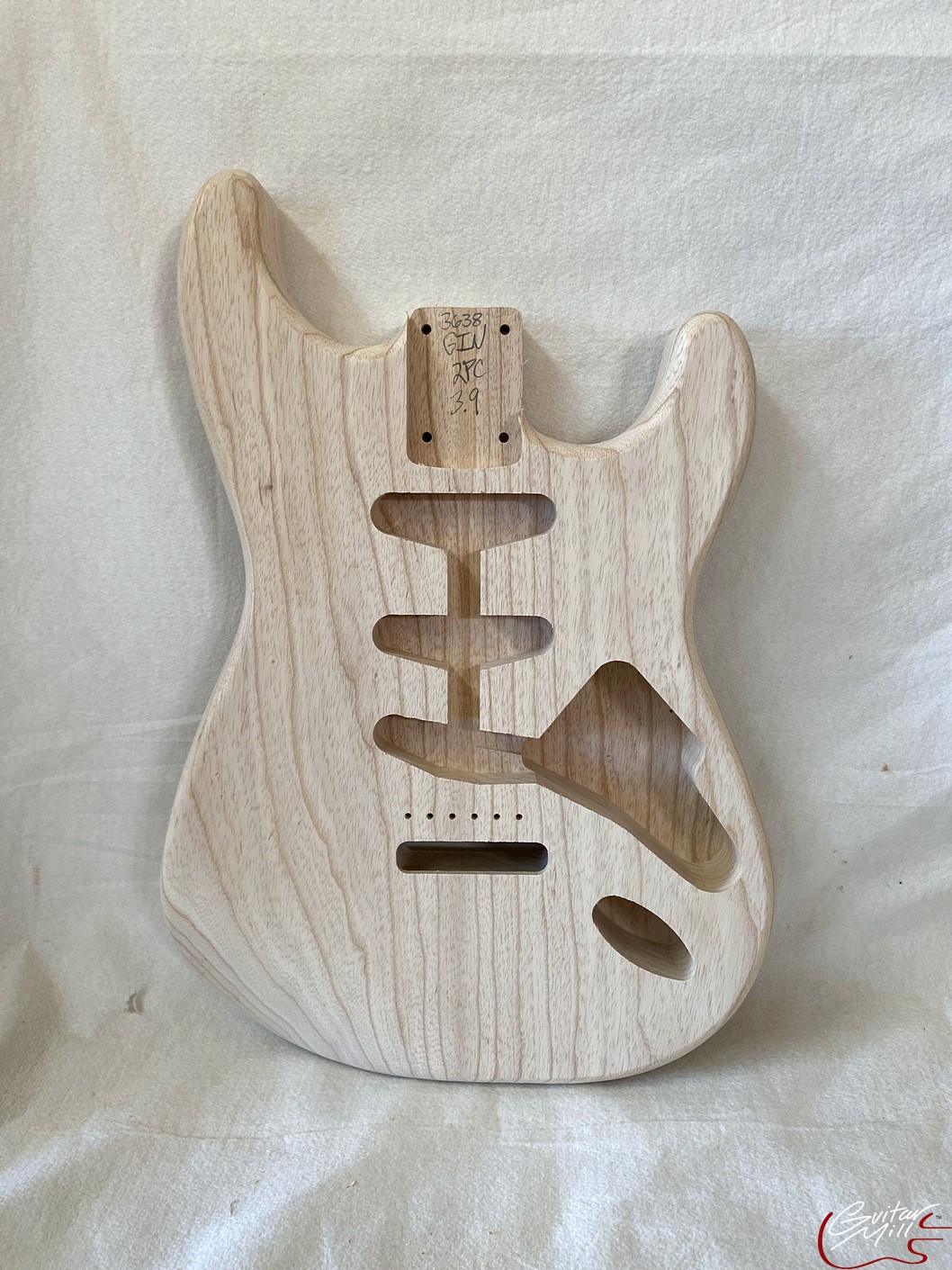 S-Style Body / 2 pc. Ultra Light Swamp Ash / 3 lbs. 9 oz. (#GIN-3638)