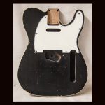 T-Style Body / Alder / 4 lbs. 11 oz. / Nitrocellulose 'Black' / Double Bound / Light Med. Relic (#GIN-3642)