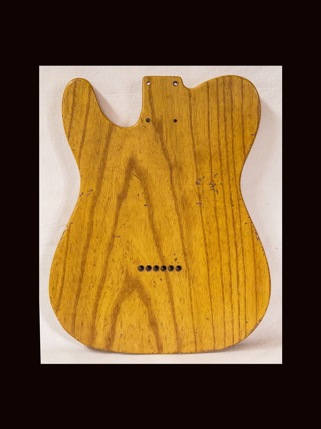 T-Style Body / 1 Piece Swamp Ash / 4 lbs. 2 oz. / Nitrocellulose 'Vintage Amber' / Med. -Light Relic (#GIN-3648) - Image 7