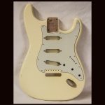 S-Style Body / Alder / 4 lbs. 2 oz. / Nitrocellulose 'Vintage White' / Light Relic (#GIN-3651)