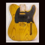 T-Style Body / Swamp Ash / 4 lbs. 8 oz. / Nitrocellulose 'Vintage Amber' / Med. Relic (#GIN-3654)