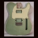 T-Style Body / Swamp Ash / 3 lbs. 15 oz. / Nitrocellulose 'Avocado Mist' / Double Bound / Light  Relic (#GIN-3671)