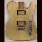 T-Style Body - Partially Assembled - Parts Included! / Mahogany / 5 lbs. 0 oz. / Nitrocellulose 'Gold Flake' / Light Relic (#GIN-3709)
