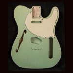 T-Style Body (T-Hollow) - Pickguard Included! /Swamp Ash / 3 lbs. 10 oz. / Nitrocellulose 'Avocado Mist' / Light Relic (#GIN-3710)