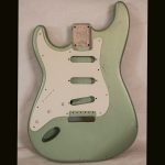 S-Style Body - Left-Handed / Paulownia / 1 lbs. 14 oz. / Nitrocellulose 'Avocado Mist' / Light Relic (#GIN-3738)