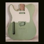 T-Style Body - Left-Handed / Alder / 4 lbs. 11 oz. / Nitrocellulose 'Avocado Mist' / Light - Med. Relic (#GIN-3741)
