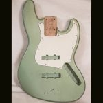 J-Style Bass Body / Alder / 4 lbs. 12 oz. / Nitrocellulose "Avocado Mist" / Light Relic (#GIN-3742)