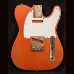 T-Style Body - Partially Assembled - Parts Included! / 1 PC. Swamp Ash / 4 lbs. 5 oz. / Nitrocellulose 'Candy Tangerine' / Light / Med. Relic (#GIN-3704)