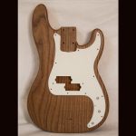 P-Style Bass Body / 1 Piece Roasted Swamp Ash / 5 lbs. 3 oz. / Nitrocellulose 'Clear Satin'/ Closet Clean (#GIN-3705)