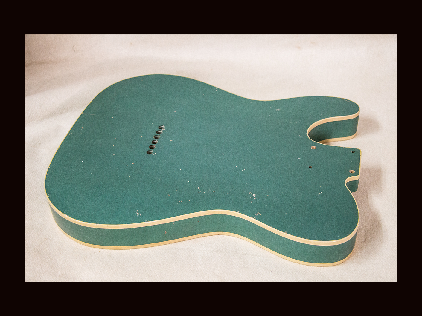 T-Style Body / Alder / 4 lbs. 11 oz. / Nitrocellulose 'Sherwood Green' / Double Bound / Light - Med. Relic (#GIN-3675) - Image 4