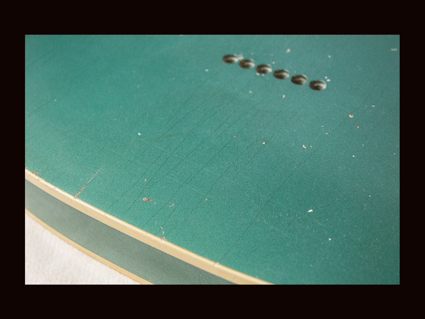 T-Style Body / Alder / 4 lbs. 11 oz. / Nitrocellulose 'Sherwood Green' / Double Bound / Light - Med. Relic (#GIN-3675) - Image 5