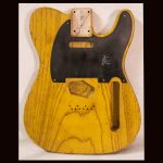 T-Style Body / 1 Piece Swamp Ash / 4 lbs. 7 oz. / Nitrocellulose 'Vintage Amber' / Med. Relic (#GIN-3676)