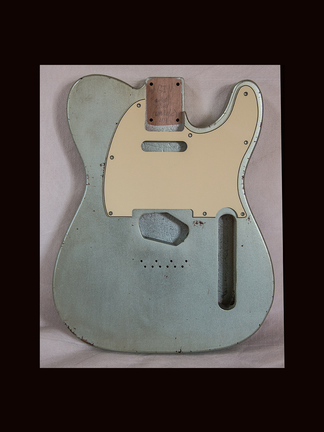 T-Style Body / Alder / 4 lbs. 9 oz. / Nitrocellulose 'Firemist Silver' / Light - Med. Relic (#GIN-3677) - Image 2