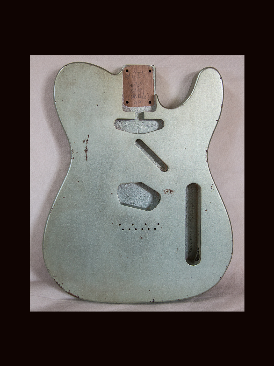 T-Style Body / Alder / 4 lbs. 9 oz. / Nitrocellulose 'Firemist Silver' / Light - Med. Relic (#GIN-3677) - Image 3