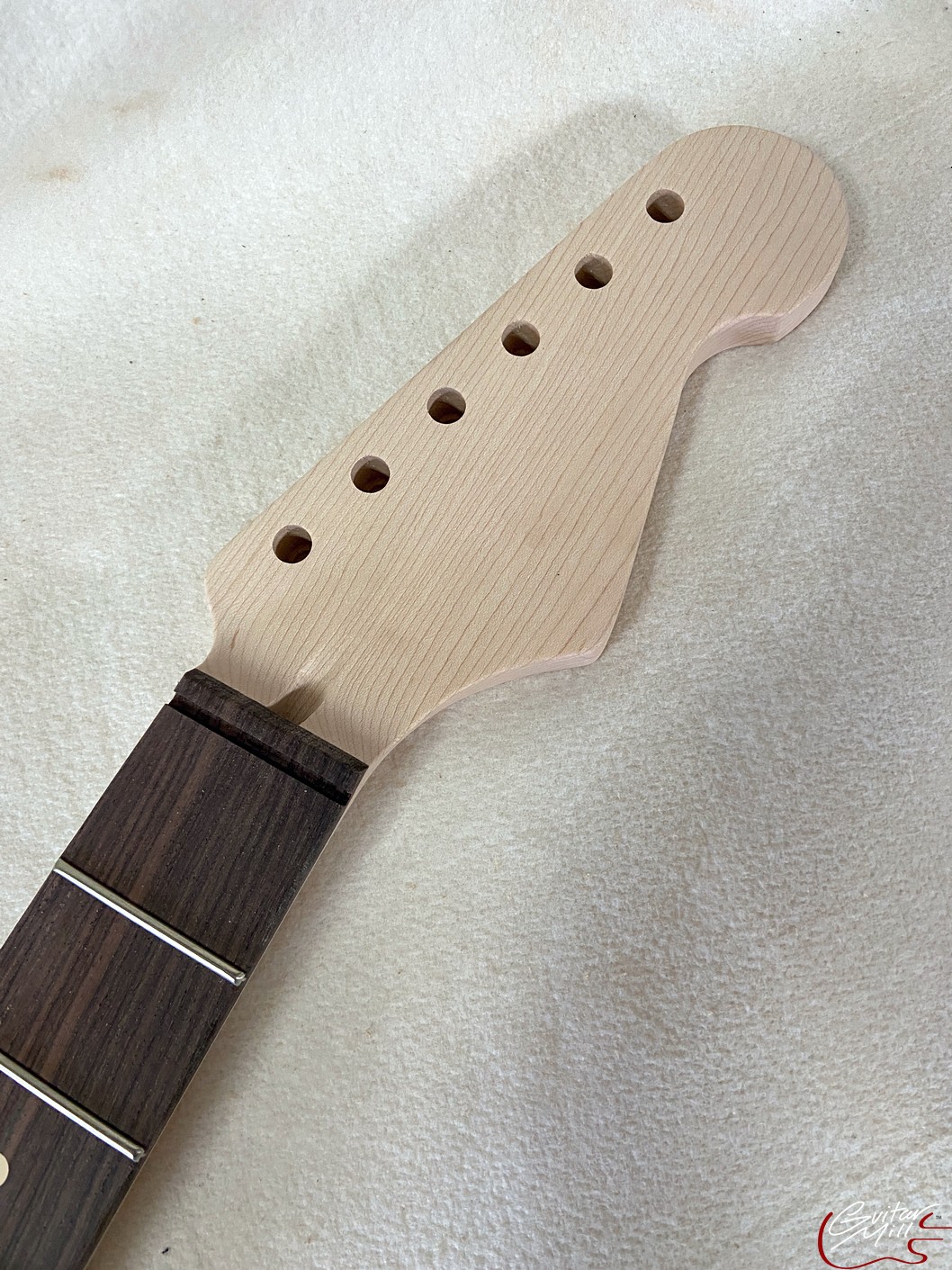 S-Style Replacement Neck / 2 pc. Maple & Indian Rosewood / Classic C / Headstock Adjust (#GIN-3686)