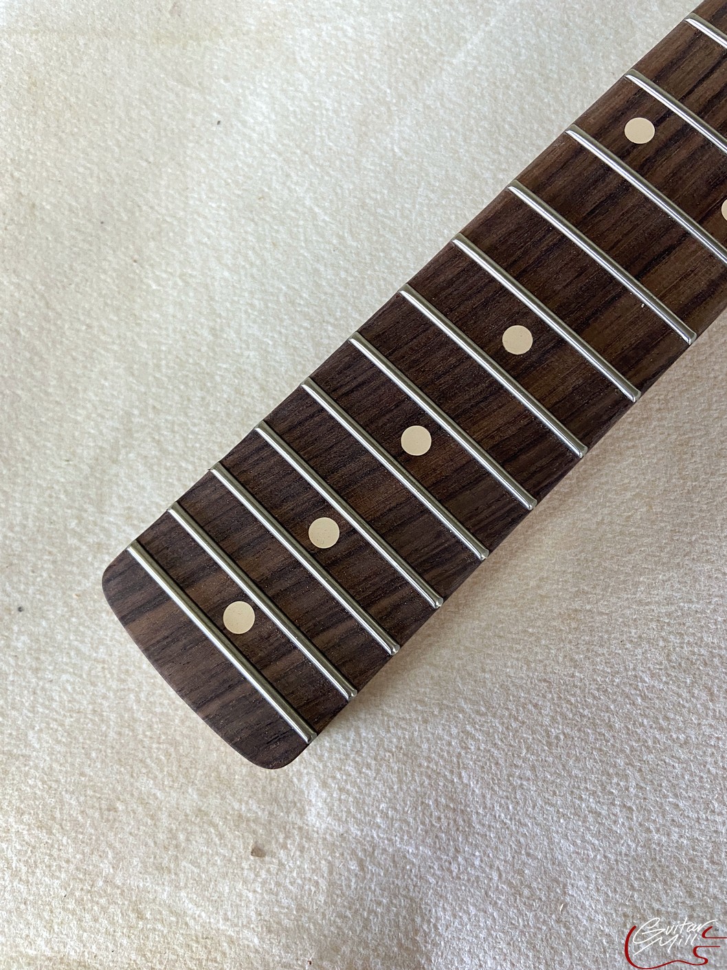 S-Style Replacement Neck / 2 pc. Maple & Indian Rosewood / Classic C / Headstock Adjust (#GIN-3686) - Image 5