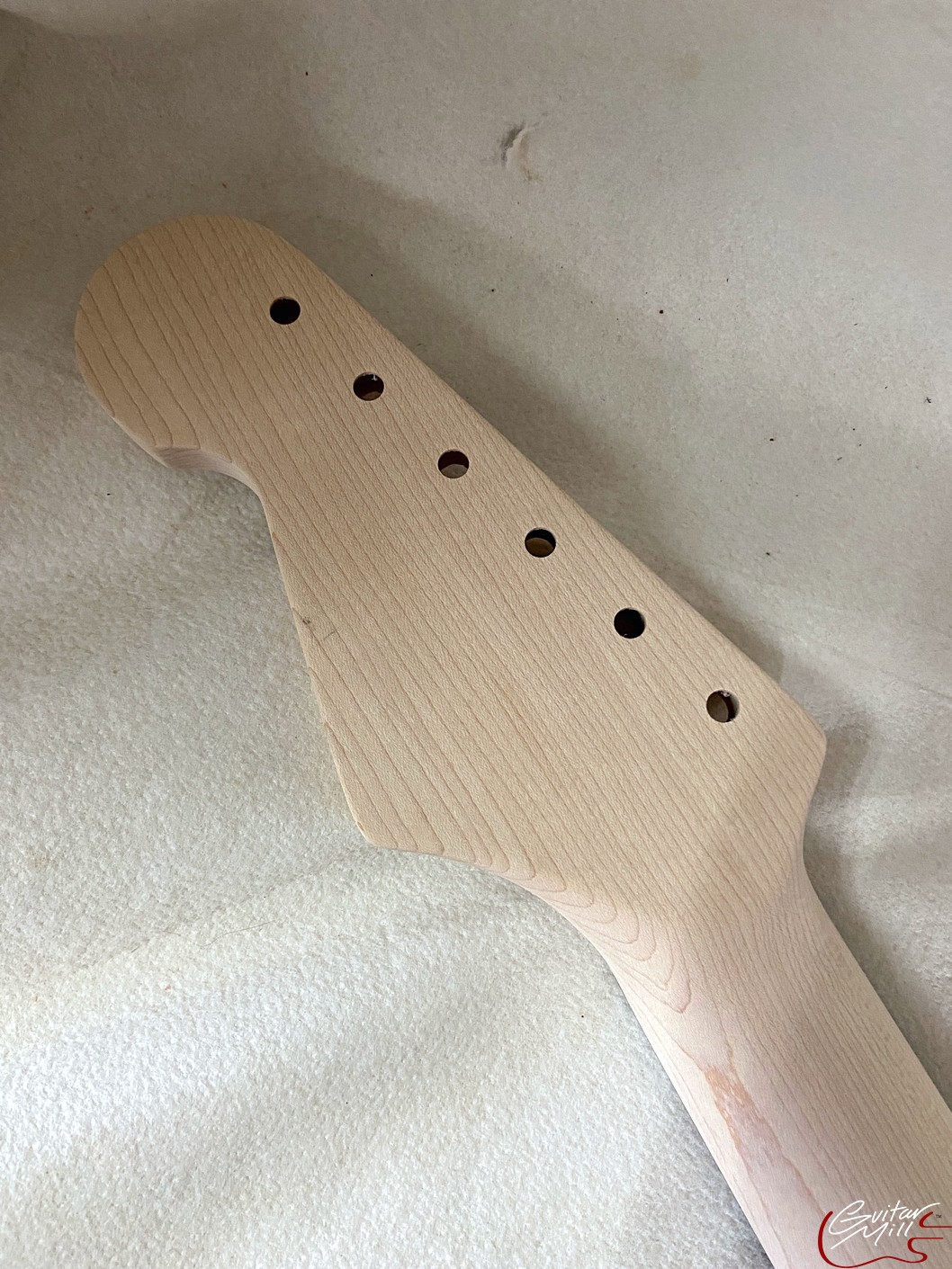 S-Style Replacement Neck / 2 pc. Maple & Indian Rosewood / Classic C / Headstock Adjust (#GIN-3686) - Image 7
