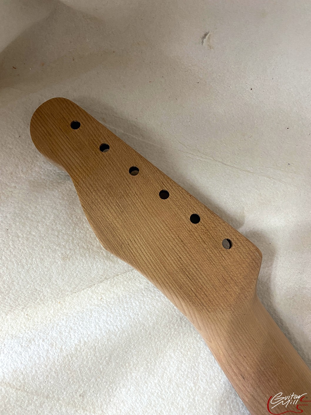 T-Style Replacement Neck / 2 pc. Roasted 1/4 Sawn Maple & Madagascar Rosewood / Chunky C / Headstock Adjust (#GIN-3688) - Image 7