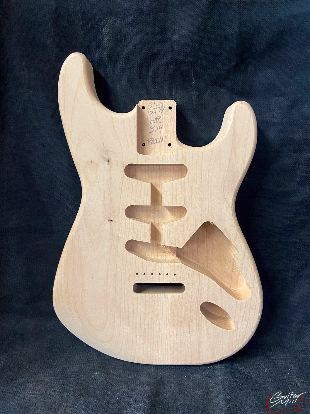 S-Style Body / 2 pc. Ultra Light Alder / 3 lbs. 14 oz. / PAINT GRADE (#GIN-3724)