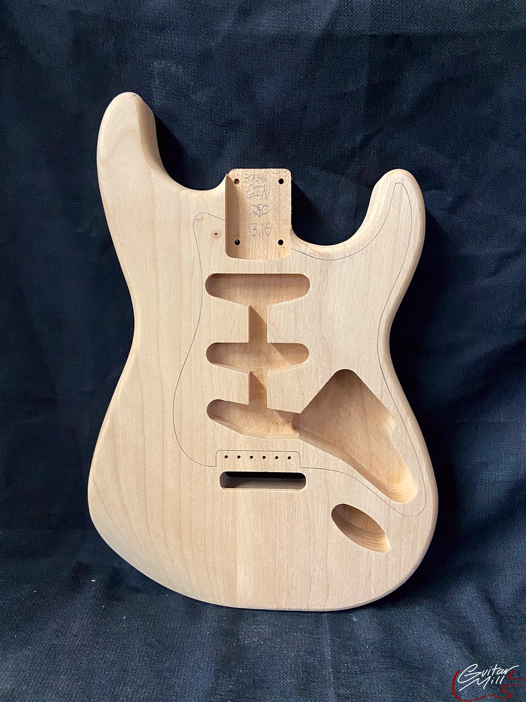 S-Style Body / 2 pc. Ultra Light Alder / 3 lbs. 15 oz. (#GIN-3736)