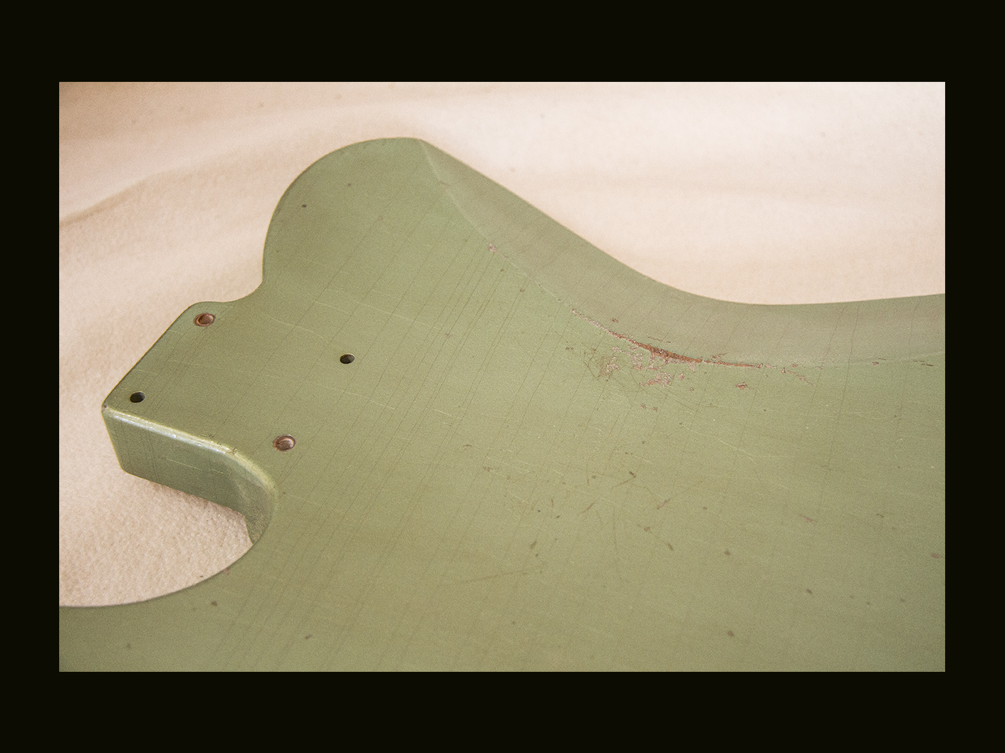 T-Style Body / Swamp Ash / 4 lbs. 4 oz. / Nitrocellulose 'Avocado Mist' / Med. Relic (#GIN-3743) - Image 7