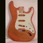 S-Style Body / Alder / 4 lbs. 1 oz. / Nitrocellulose 'Tequila Sunrise Flake' / 'Closet Clean' w/ Lacquer checking (#GIN-3746)