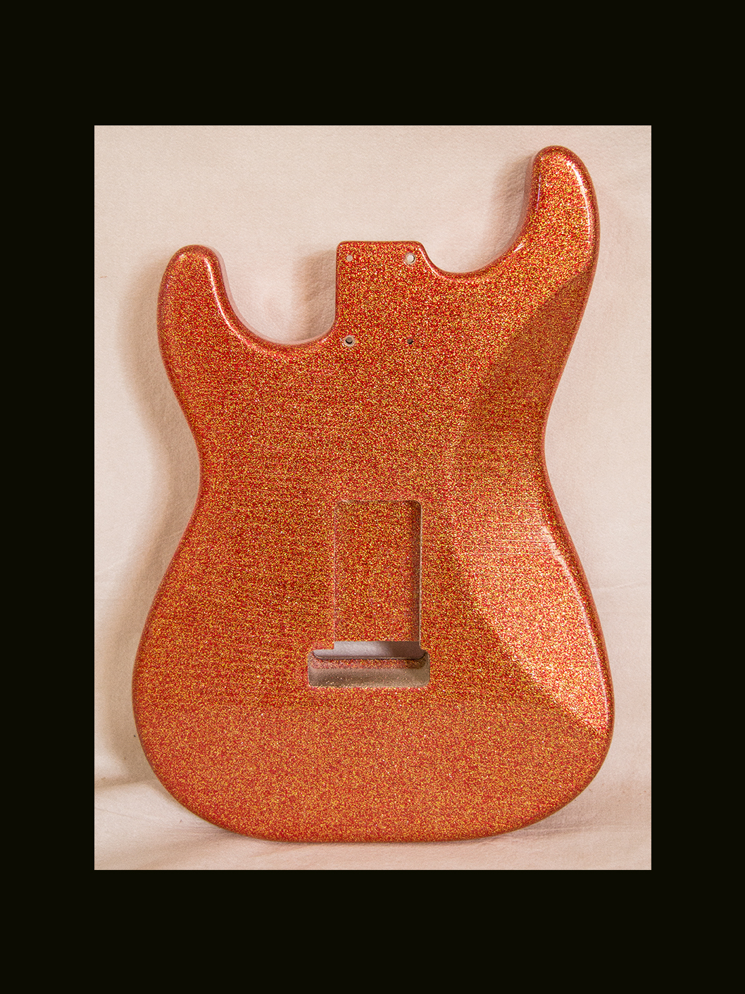 S-Style Body / Alder / 4 lbs. 1 oz. / Nitrocellulose 'Tequila Sunrise Flake' / 'Closet Clean' w/ Lacquer checking (#GIN-3746) - Image 5