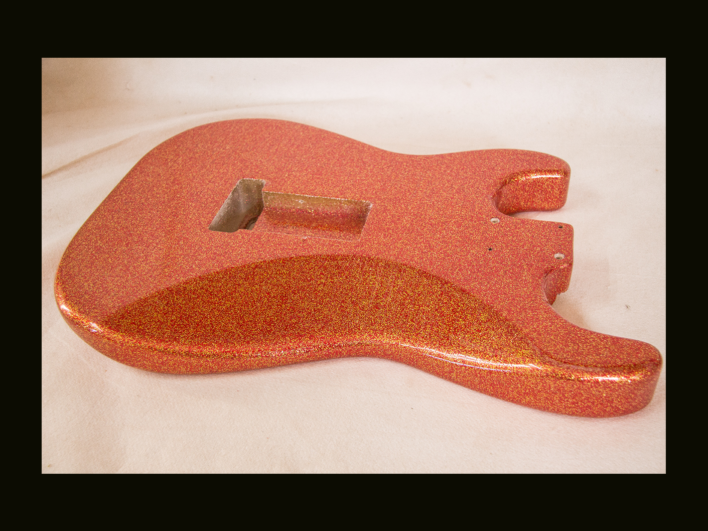 S-Style Body / Alder / 4 lbs. 1 oz. / Nitrocellulose 'Tequila Sunrise Flake' / 'Closet Clean' w/ Lacquer checking (#GIN-3746) - Image 7
