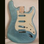 S-Style Body / Swamp Ash / 3 lbs. 9 oz. / Nitrocellulose 'Ice Blue Flake' / 'Closet Clean' w/ Lacquer checking (#GIN-3748)