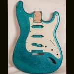 S-Style Body / Swamp Ash / 4 lbs. 6 oz. / Nitrocellulose 'Aqua Marine Flake' / 'Closet Clean' w/ Lacquer checking (#GIN-3751)