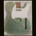 T-Style Body / Alder / 4 lbs. 11 oz. / Nitrocellulose 'Coke Bottle Green Flake' / 'Closet Clean' w/ Lacquer checking (#GIN-3752)