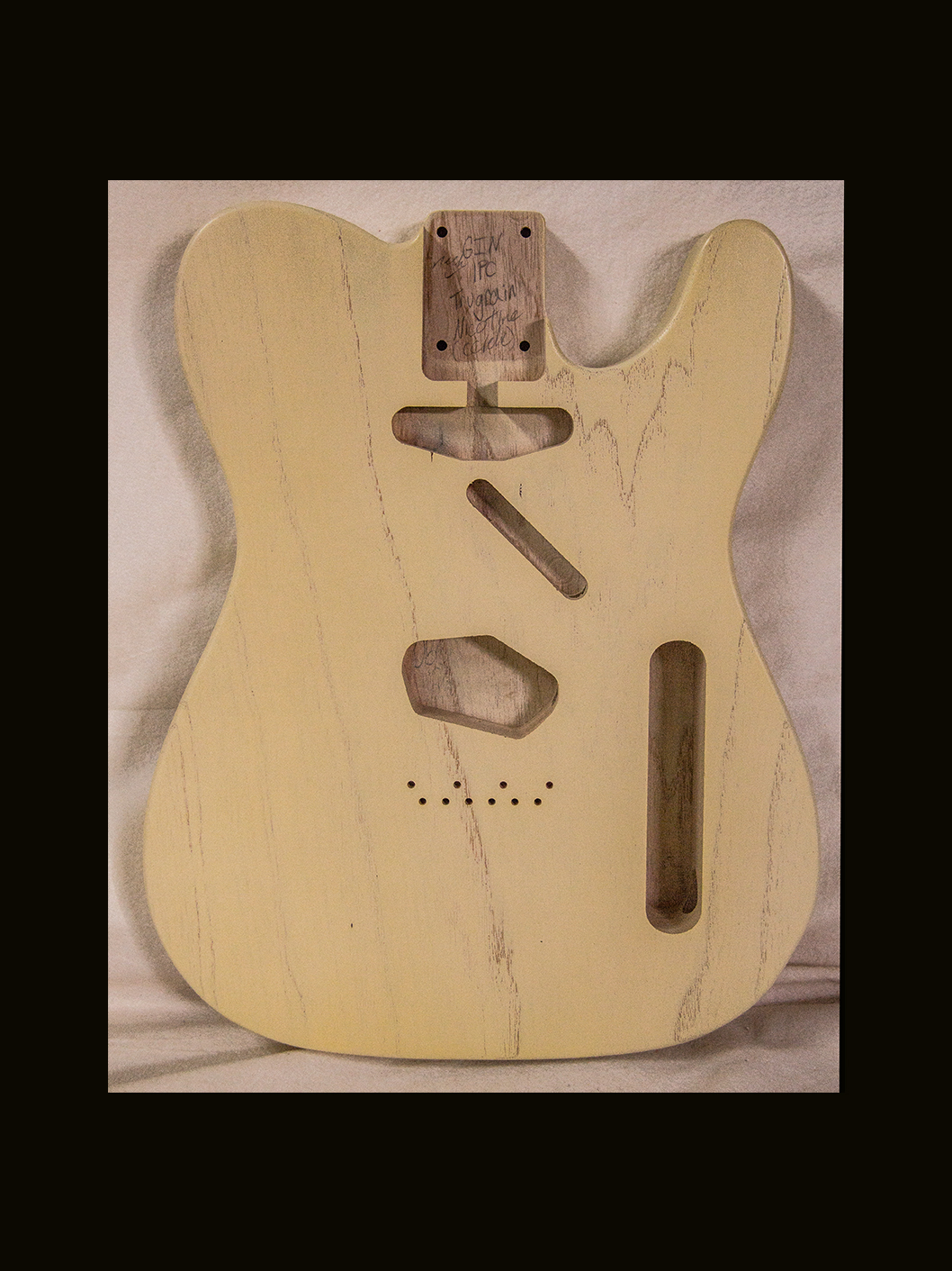 T-Style Body / 1PC. Swamp Ash / 3 lbs. 8 oz. / Nitrocellulose TruGrain™ 'Nocaster Blonde'/ Closet Clean (#GIN-3775) - Image 2