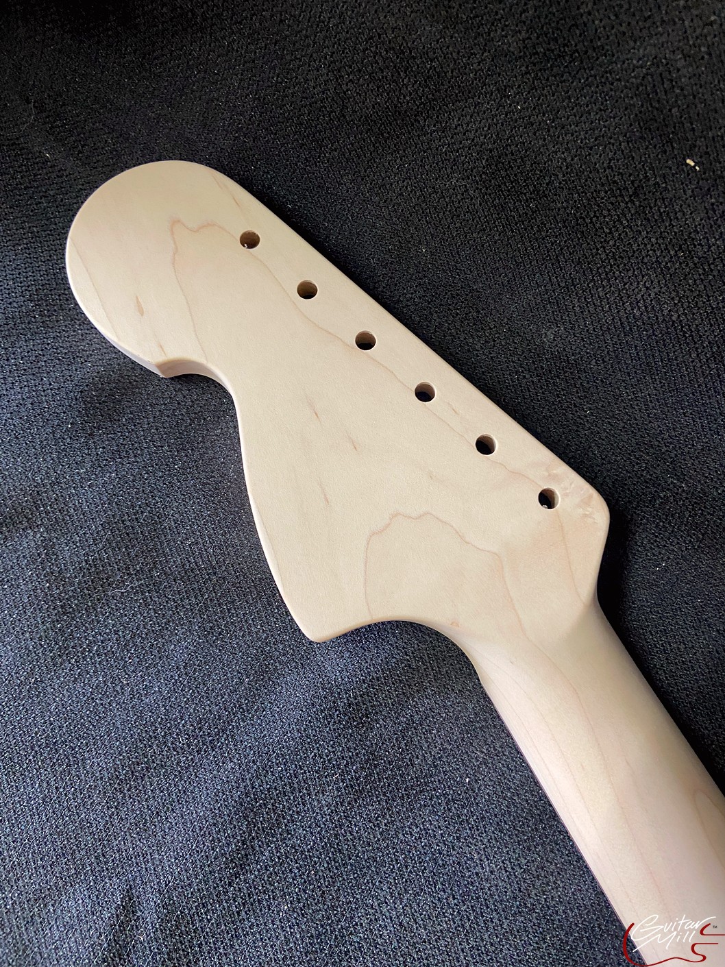 S or Jazz-Style Replacement Neck / 2 pc. Maple & Madagascar Rosewood / CBS Headstock / Chunky C (#GIN-3775) - Image 7
