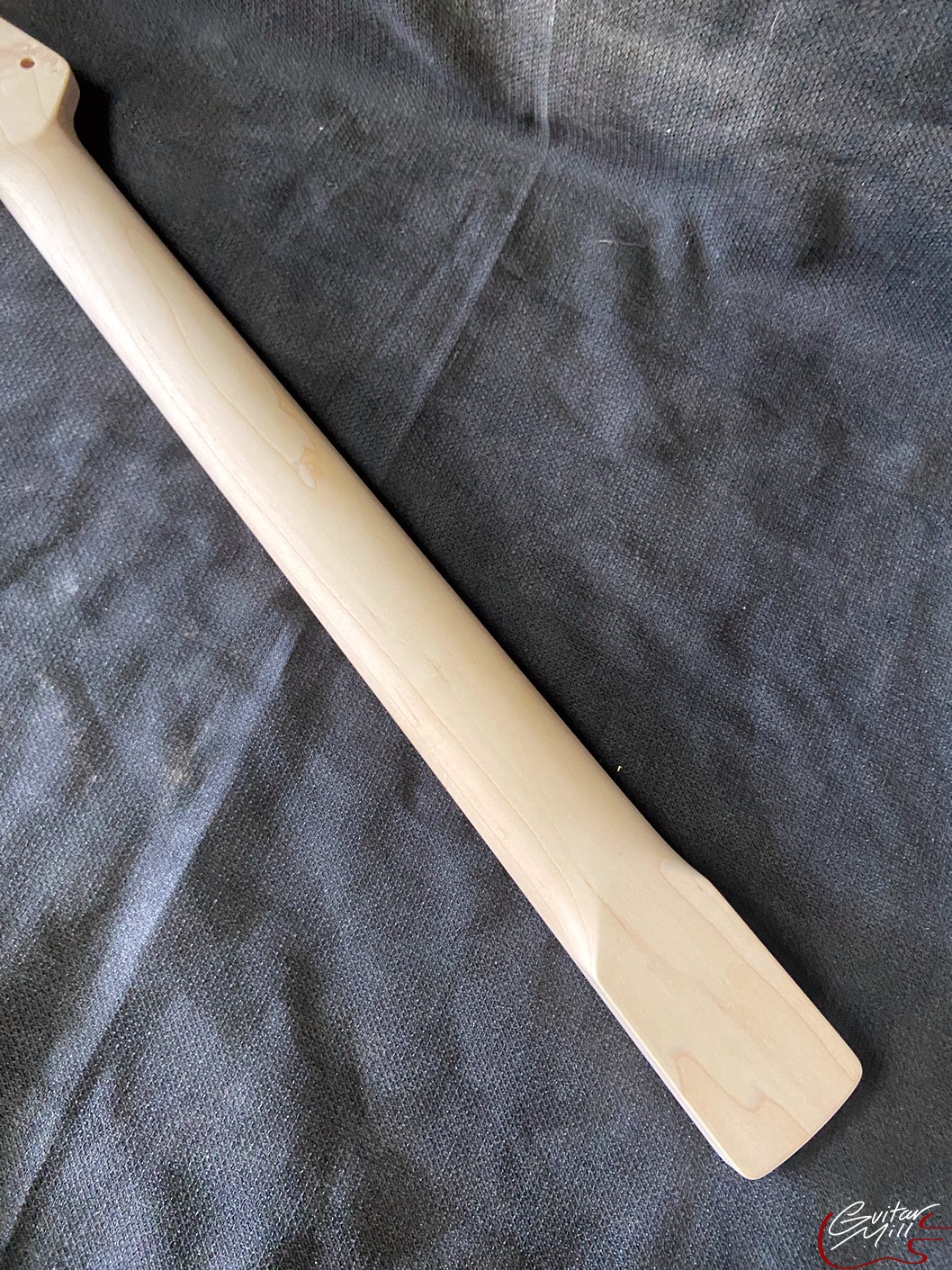 S or Jazz-Style Replacement Neck / 2 pc. Maple & Madagascar Rosewood / CBS Headstock / Chunky C (#GIN-3775) - Image 8