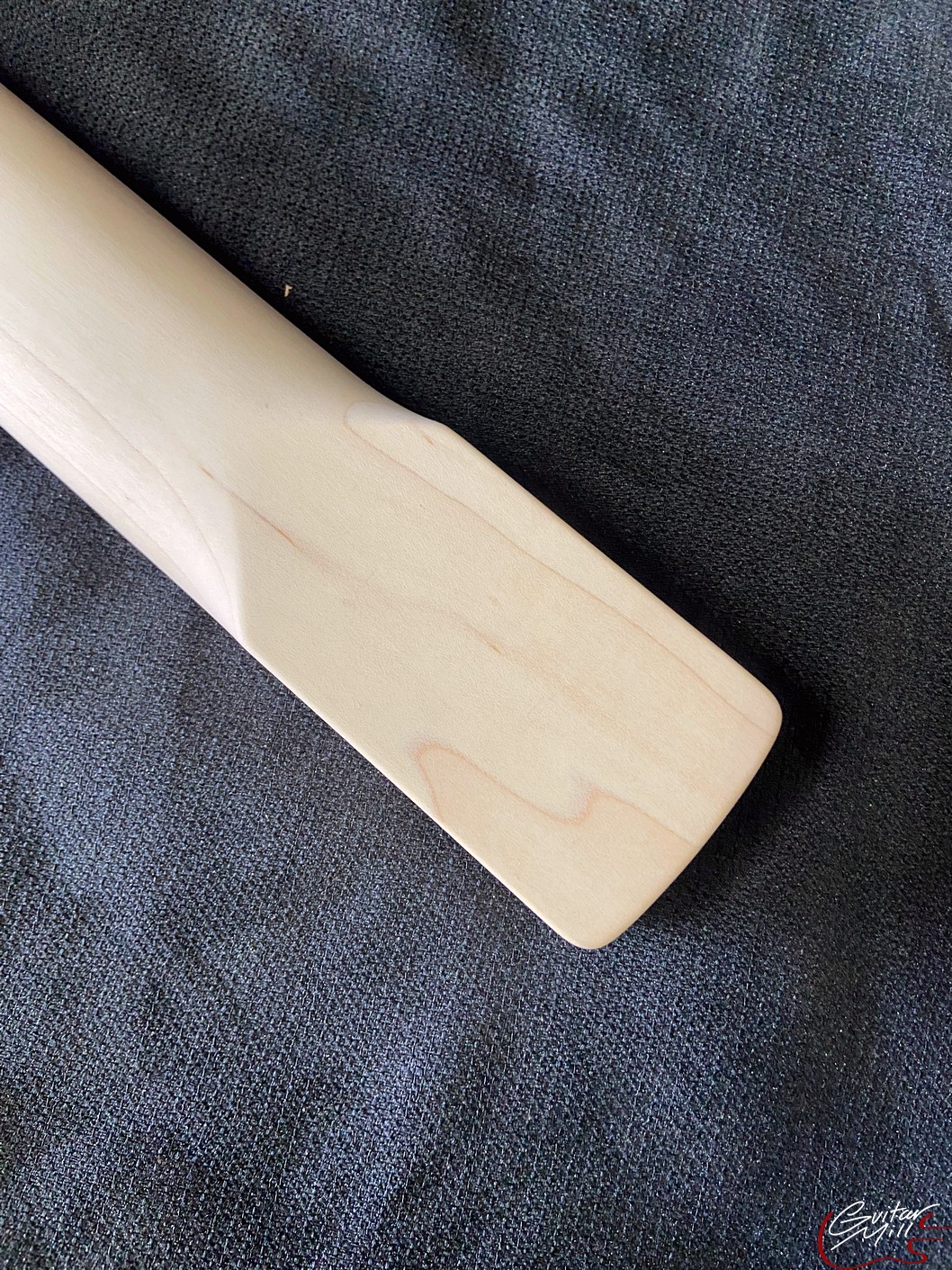 S or Jazz-Style Replacement Neck / 2 pc. Maple & Madagascar Rosewood / CBS Headstock / Chunky C (#GIN-3775) - Image 9