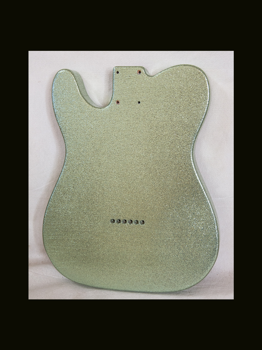 T-Style Body / Alder / 4 lbs. 11 oz. / Nitrocellulose 'Coke Bottle Green Flake' / 'Closet Clean' w/ Lacquer checking (#GIN-3752) - Image 5